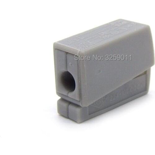 10PCS Single Push Wire Lighting Connector Cage Clamp PCT-111 224-101 gray
