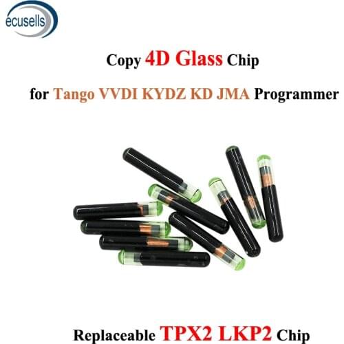 5/10/20PCS/Lot Copy 4D Glass Chip Replaceable TPX2 LKP02 Car Key Chip Can Support KYDZ TANGO VVDI JMA Machine(Reusable