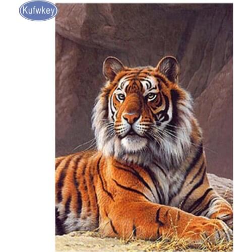5D DIY Diamond Embroidery Sewing animal/tiger/ king/Square Mosaic Rhinestones Full Diamond Painting Cross Stitch Home Decor