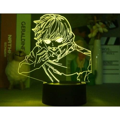 Anime Figure Lamp Toge Inumaki Light Jujutsu Kaisen 3D Led Night Light Otaku Birthday Gift Manga Jujutsu Kaisen Nightlight Lamp