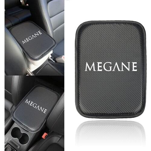1pcs Car Armrest Mat Box Cover Auto Arm Rest Covers for Renault megane 2 logan renault clio CAPTUR Car-styling Auto Accessories