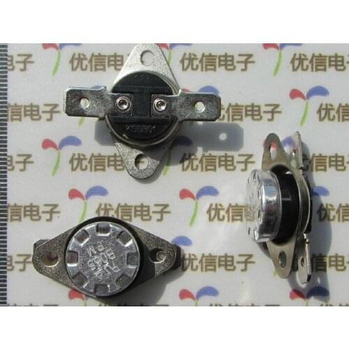 Free shipping 20pcs/lot KSD temperature controller / thermal protector 100C 250V/10A normal close