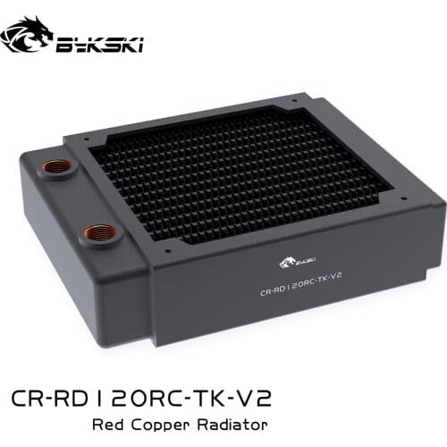 Bykski CR-RD120RC-Tk-V2 120mm High Performance Double Row Copper Radiator Heat Exchanger