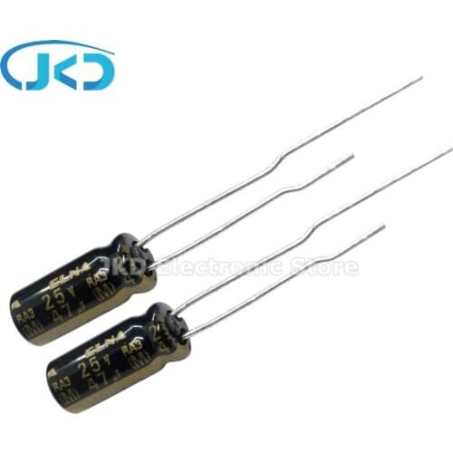 20PCS NEW ELNA RA3 25V47UF 5X11MM Audio Electrolytic Capacitor 47uF25V 85℃ RA3 Series 47uF 25V 100% ORIGINAL 5*11