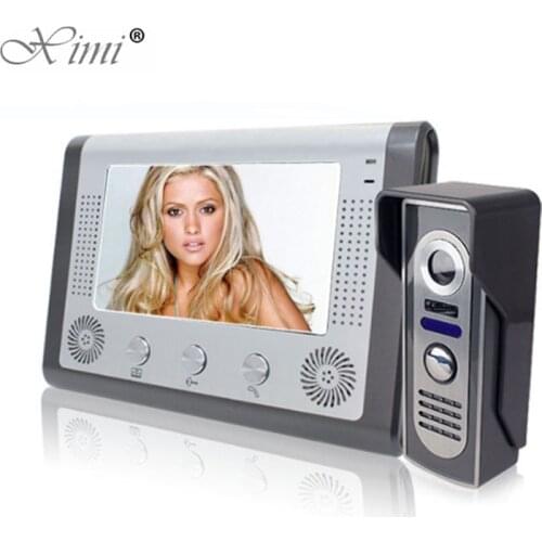 Good Quality 7 Inch Color Screen Video Door Phone Intercom Door Bell System With IR Camera Hands- Free Monitor Video Door Bell
