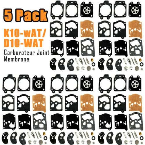 5 Pcs/set Repair Kit Carburetor Diaphragm Seal For Walbror K10-WAT Wa / D10-WAT Carburetor Diaphragm Repair Kit Garden Supplies
