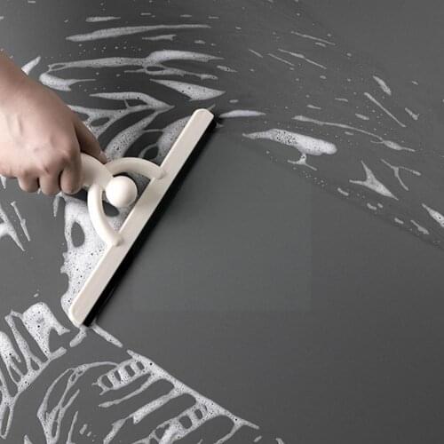 Small Human-Shaped Glass Wiper Floor Scraper Tile Glass Window Scraper Wiper Door Cleaner Cleaning Tools Household K3A2