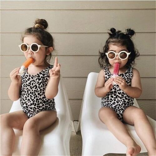 Matte Children Sunglasses Swimming Leisure Sunglasses Baby Sunglasses Fashion Round Frame Retro Mocha Glasses UV400 Protection