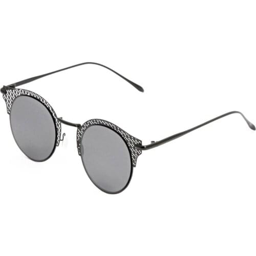 Trendy Street Style Cats Eye New Style Lady Woman Metal Half Frame Sunglasses Outdoors Eyewear UV400 Protecting Hot Sales