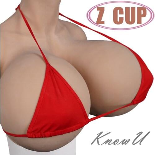 KnowU Oversize Z cup Breast Forms Fake Boobs For Transgender Crossdresser Cosplay Super Big
