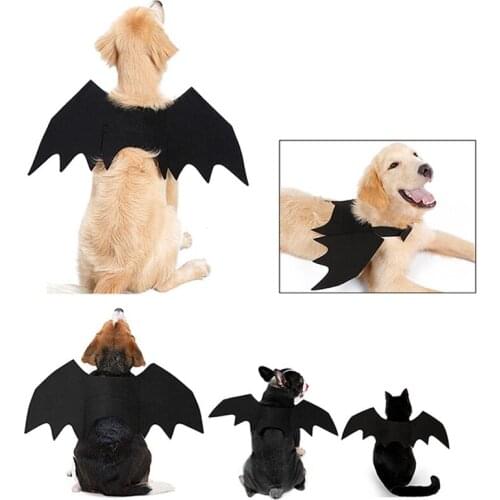 Halloween Clothing for Cats Dog Clothes Accessories Pet Products Cosplay Costume for Small Dog Bat Wings Vampire Christmas Funny