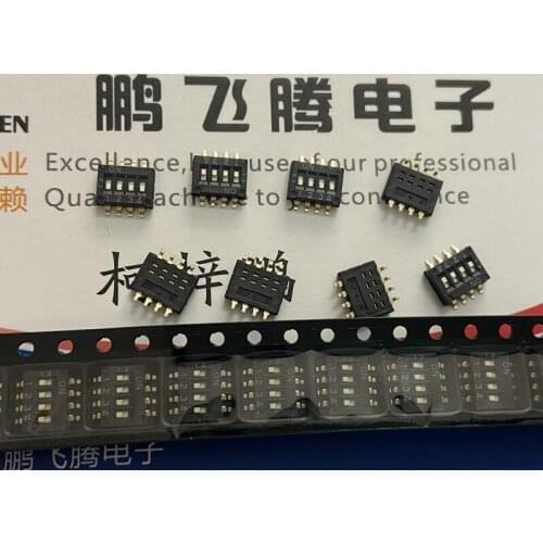 Original new 100% A6H-4101-PM dial switch 4-bit SMD spacing 1.27mm piano key 4P