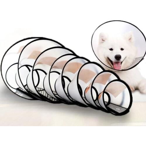 Elizabeth Collar Plastic Cone Pet Collar Anti-bite and Scratch Cat Elizabeth Circle Dog Protection Grooming Healing