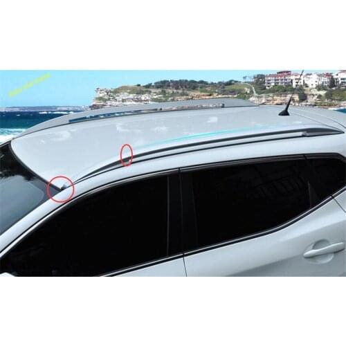 Lapetus Silver Roof Rack Side Rails Bars Luggage Carrier Cover Fit For Nissan Qashqai J11 2014 2015 2016 2017 Auto Accessories