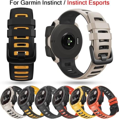 Sport Silicone Watch Strap For Garmin Instinct Esports SmartWatch band Replacement Bracelet for Garmin Instinct Wristband belt
