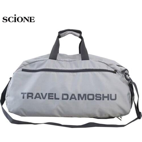 Gym Bags Men Sports Fitness Pack Cylinder One Shoulder Large Capacity Womens Handbags Travel Nylon Waterproof Package X129A