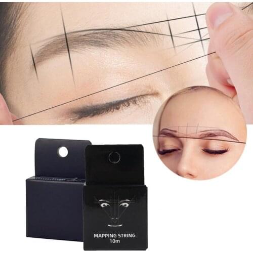 10m Eyebrow Mapping String Ultra Long Shaping Eyeline Thin Pre-Ink String Eyebrow Make Up Dyeing Liners Tool for Women