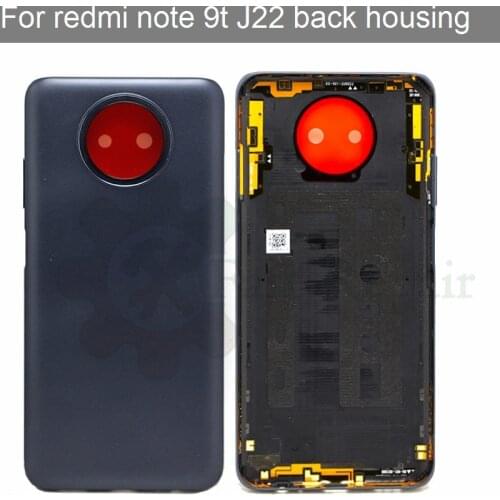 For Redmi Note 9T Battery Back Cover Rear Door Housing Case Repair Parts Assembly For Redmi Note 9T J22 Back Housing