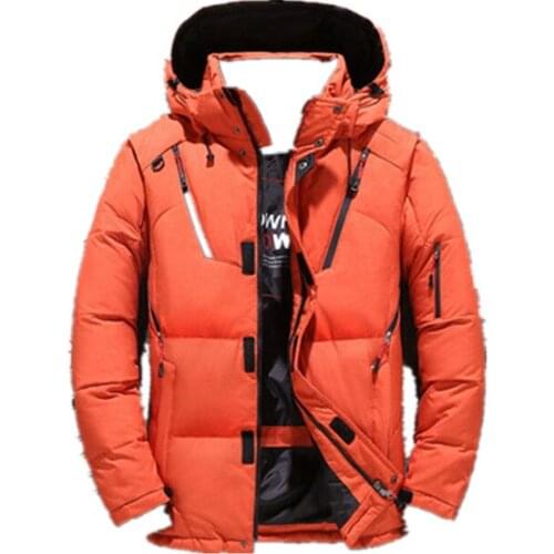 Winter Jacket 90% Male Fashion Thick Winter Jacket Coat White Duck Skin Casual Jacket Male Coat
