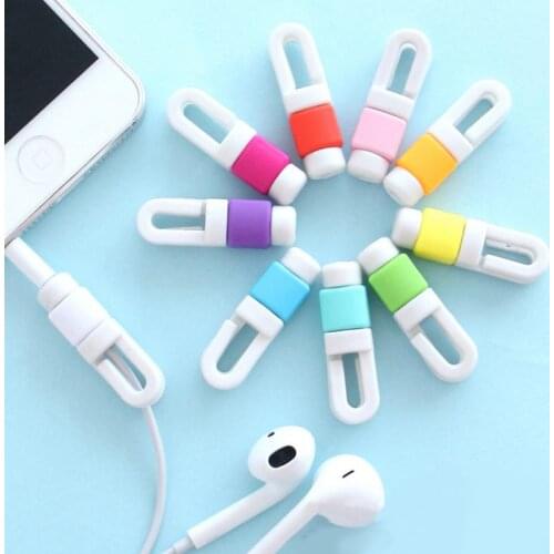 100pcs/lot USB Cable Data Line Earphone Line Protector Cover Saver Liberator For iPhone Links Headphone Cord free shipping