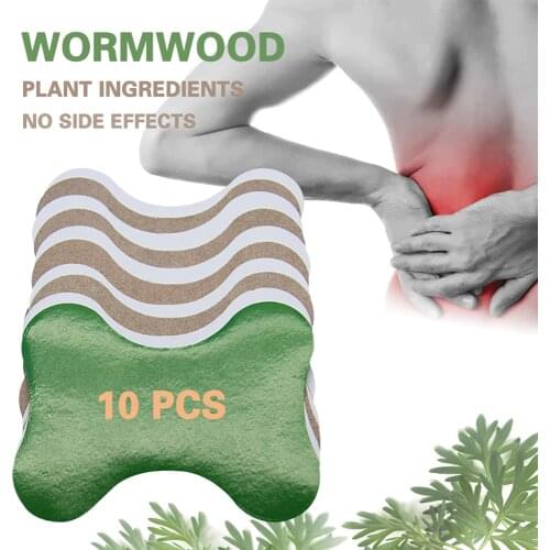 100pcs Back Plaster Herbal Medicine Wormwood Pain Relief Arthritis Moxibustion Stickers Back Pain Patch Lumbar Medical Plaster