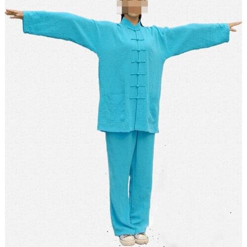 17color Unisex Wudang tai chi kung fu suits martial arts clothing meditation lay taoist taoism uniforms top quality