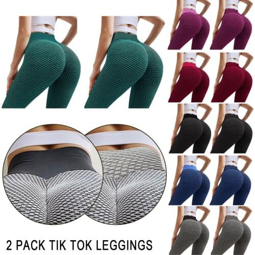2 Pack Women Leggings Sexy Butt Lift Yoga Pants for Women Female Workout Fitness Athletic Pants Sportspants брюки женские