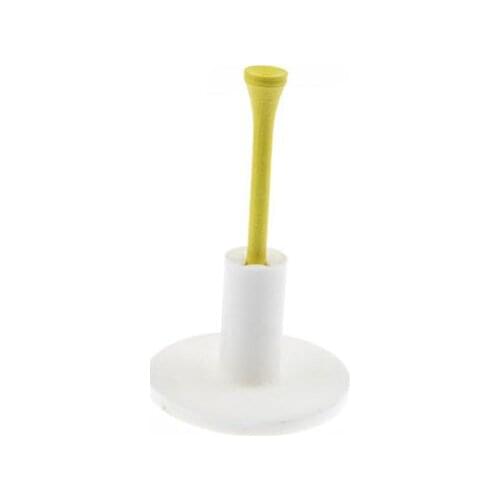 2Pcs Durable White Rubber Golf Tee Holder with Mat Swing Training Practice Golf Tees