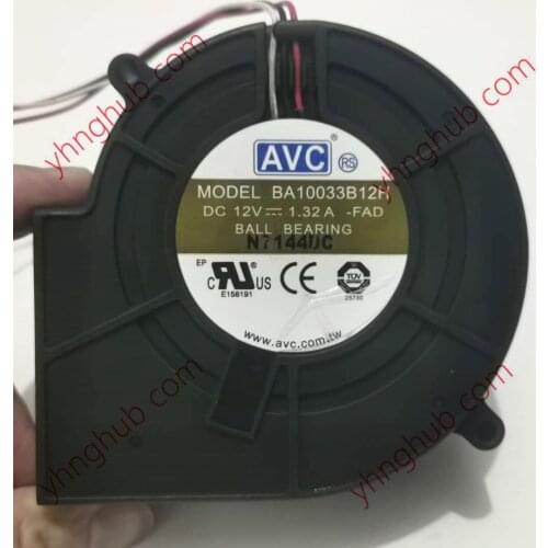 AVC BA10033B12H FAD Server Fan DC 12V 1.32A 97x94x33mm 3-Wire