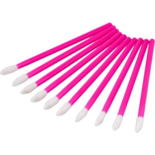 50 Pcs Disposable Lip Brush Stick Application Tool Makeup Lip Brush Lipstick Lipstick Stick Eye Shadow Lip Gloss Brush Tool