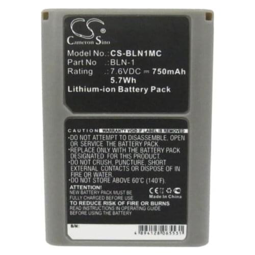 Cameron Sino 750mAh battery for OLYMPUS EM1 II E-M1 EM5 E-M5 OM-D BLN-1 Camera Battery