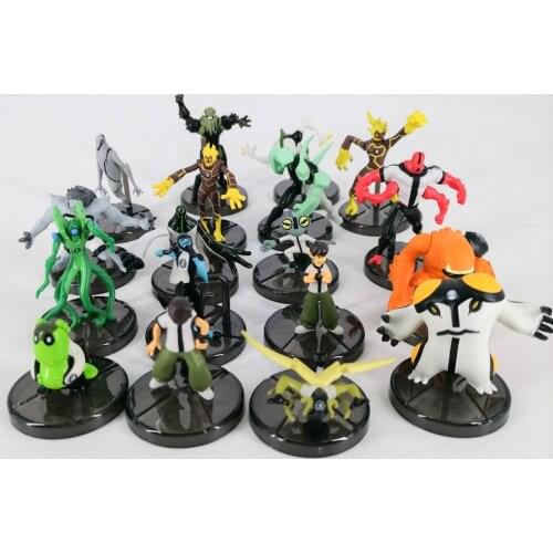 Bandai Genuine Ben Tennyson 10 Doll Monster Figure Toys Ben10 Omnitrix Table Ornaments Kids Gifts