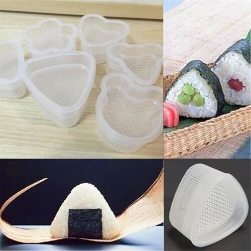Onigiri Rice Ball Bento Press Flower Bear Heart Form Sushi Mould Maker DIY Tool