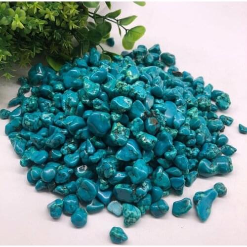 Turquoise Gravel Stone Polished Specimen Healing Stones for decoration