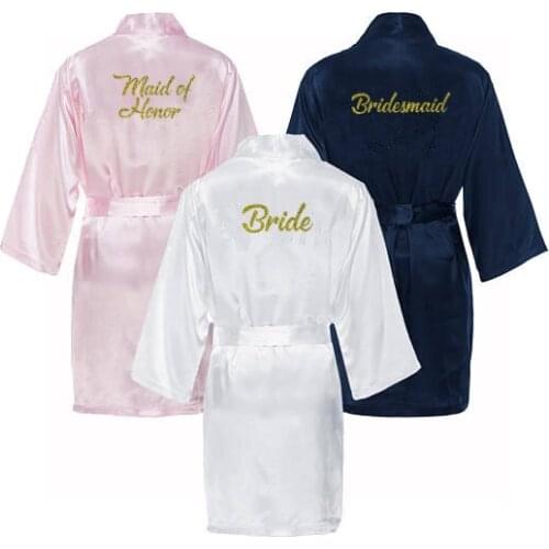 C&Fung Maid of Honor bridesmaid robes personalized matching robes mother of the bride gift robe