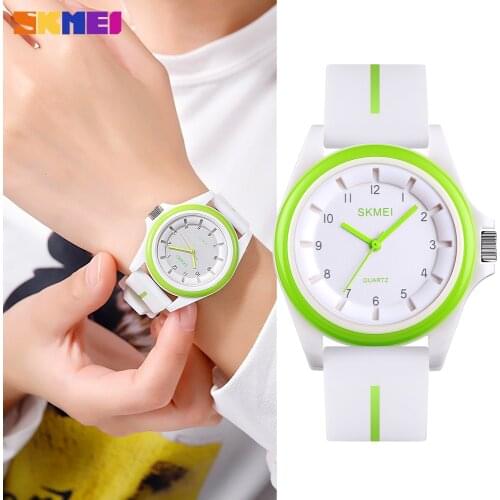 SKMEI Fashion Mens Women Watch Top Brand Luxury Sports Quartz Clock Waterproof Silica Gel Band Male Wristwatch Relogio Masculino