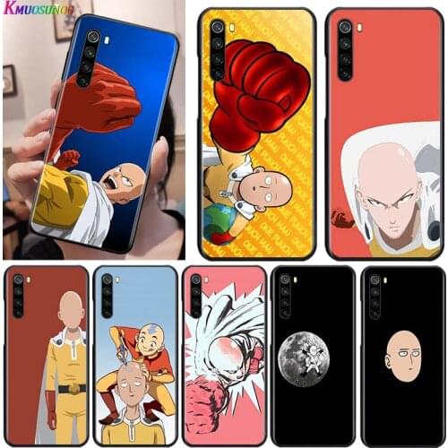 One punch man for OPPO Reno 2 Z 2Z 2F 3 4 5 Pro 5G 4Z 4SE 5F ACE F7 A5 A9 2020 Black Phone Case Soft Cover Shell