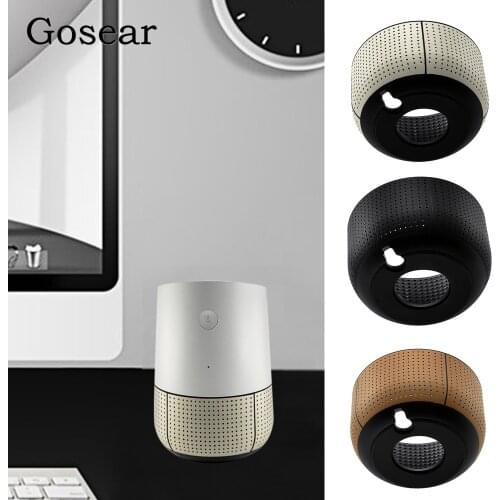 Gosear Fashion PU Leather Replacement Speaker Assistant Base Stand Holder for Google Home Accessories