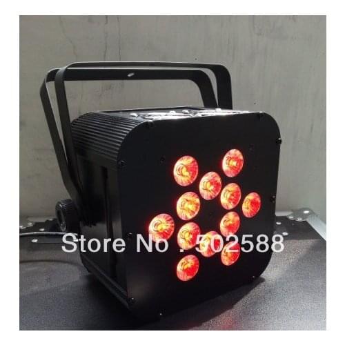 HO&Good quality RGBWA 5IN1 wireless dmx led flat par light, battery power wireless dmx led par light