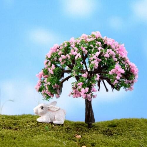 Miniature Tree Fairy Garden Decor Dollhouse Plant Pot Figurine DIY Craft Ornament