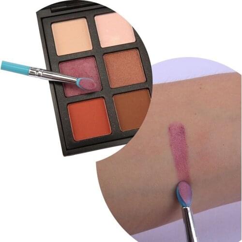 3Pcs Silicone Head Plastic Handle Cosmetics Makeup Brush Set Soft Eye Shadow Lip Applicator Cosmetics Professional Make Up Tool