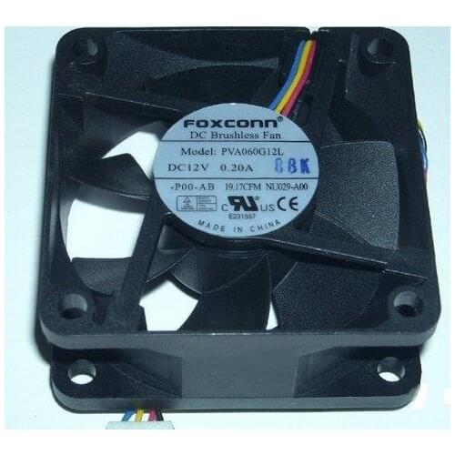 NEW FOR FOXCONN PVA060G12L 6025 6CM 4PIN cooling fan