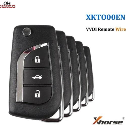 Original XKTO00EN XHORSE Wire Remote Key 4 Buttons Work VVDI Key MAX VVDI2 MINI KEY TOOL