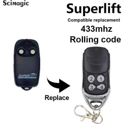 5pcs Garage Command Gate Remote Control for SUPERLIFT 433.92MHz Rolling Code Transmitter