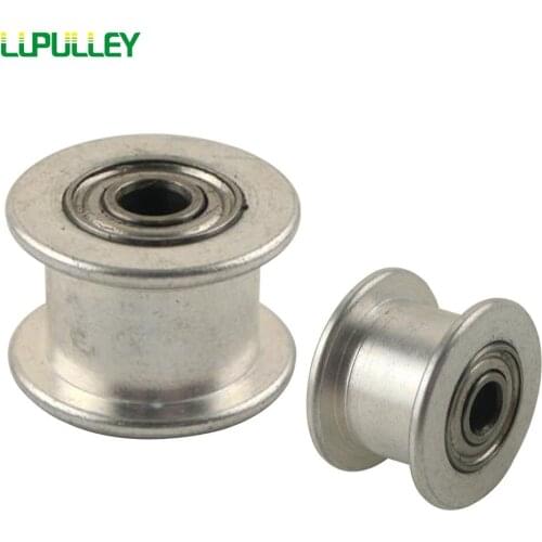 Idler Pulley 2pcs 16 Teeth 2GT Bore 3mm LUPULLEY Passive Pulley 16T Without/No Teeth GT2 Idle Pulley For Width 6mm GT2 Belt