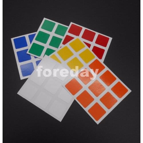 4PCS Dayan Cube Replacement Stickers 3x3x3 for zhanchi Speed Cube NEW 2016 Cube Stickers 4PCS/LOT FOR 4 CUBES *FD062X4