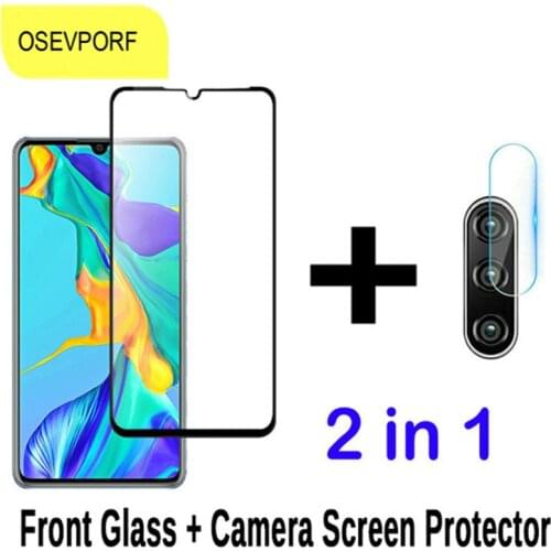 2-in-1 Camera Glass For Huawei P20 P30 Pro Lite Mate 20 30 P Smart 2019 Tempered Glass Screen Protector For Huawei P20 Film Glas