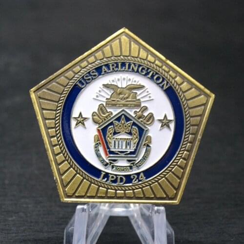USS Arlington LPD 24 September 11th 9/11Challenge Coin Commemorative