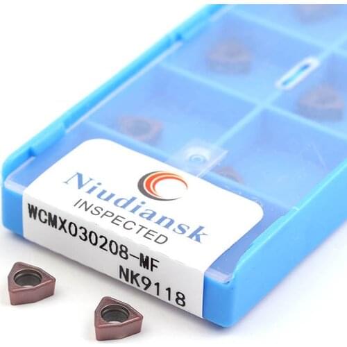 WCMX030208-MF NK9118 WCMX040208 WCMX050308 WCMX06T308 WCMX080412 U Drill CNC Lathe Turning Tools Carbide Blade Machining Cut Use