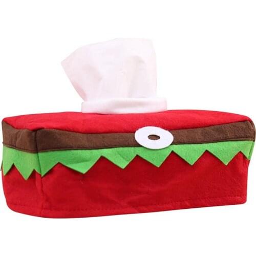1 PCS Christmas Tissue Box Decorative Tissue Dispenser Multicolor Tissue Holder For Navidad 2021 Xmas Decor Home Decorations
